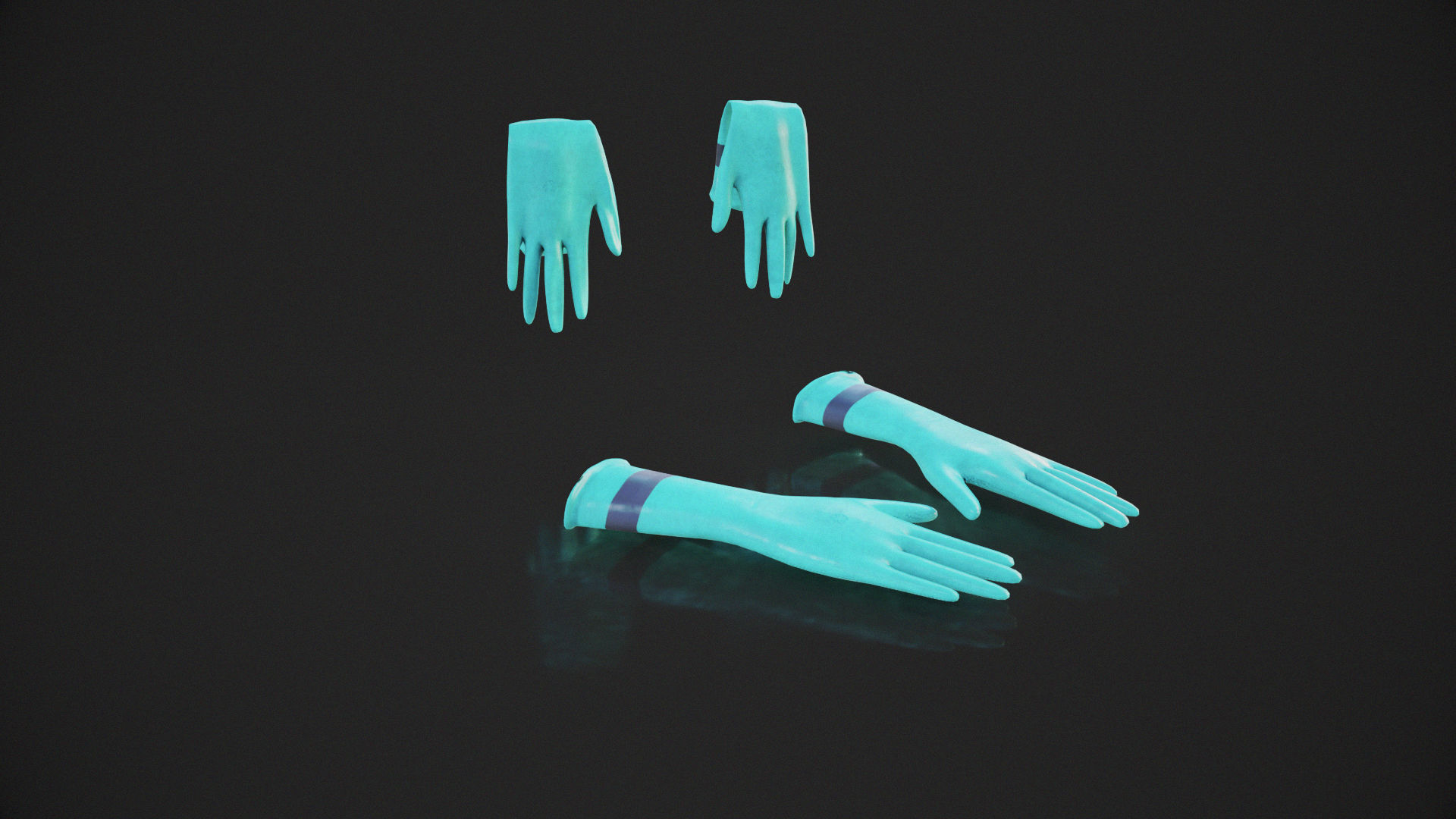 Cleaning Set Low-poly 3D model_7