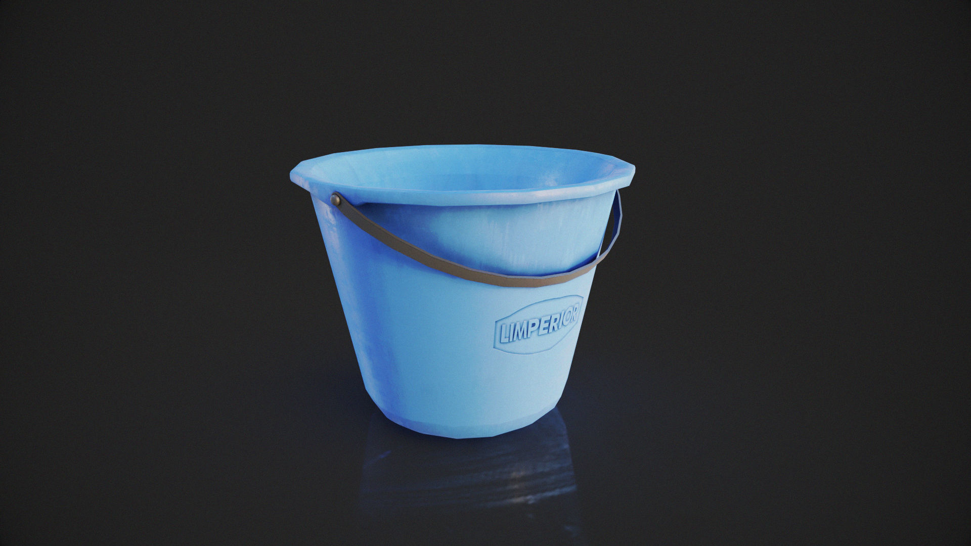 Cleaning Set Low-poly 3D model_6