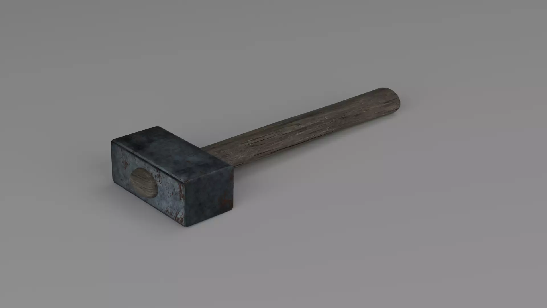 Medieval Hammer Free low-poly 3D model_0