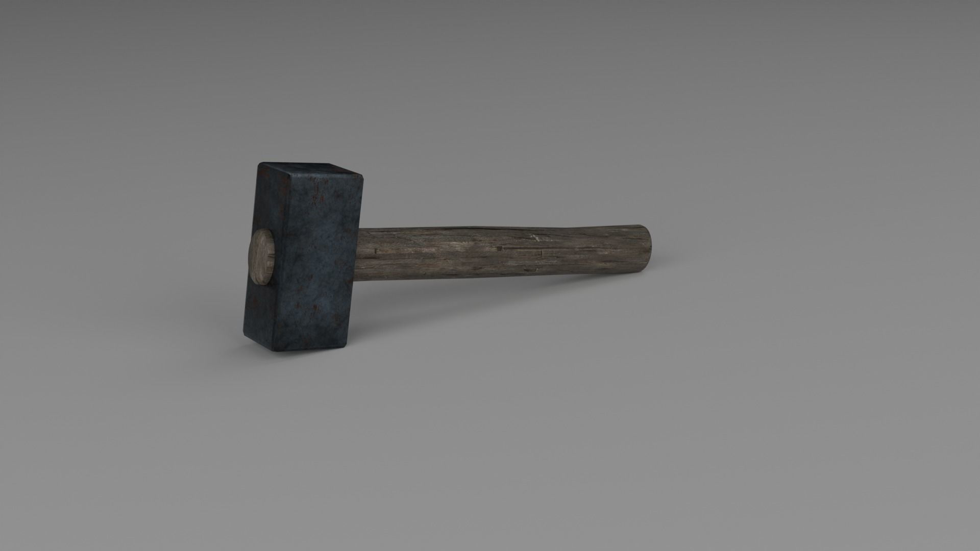 Medieval Hammer Free low-poly 3D model_1