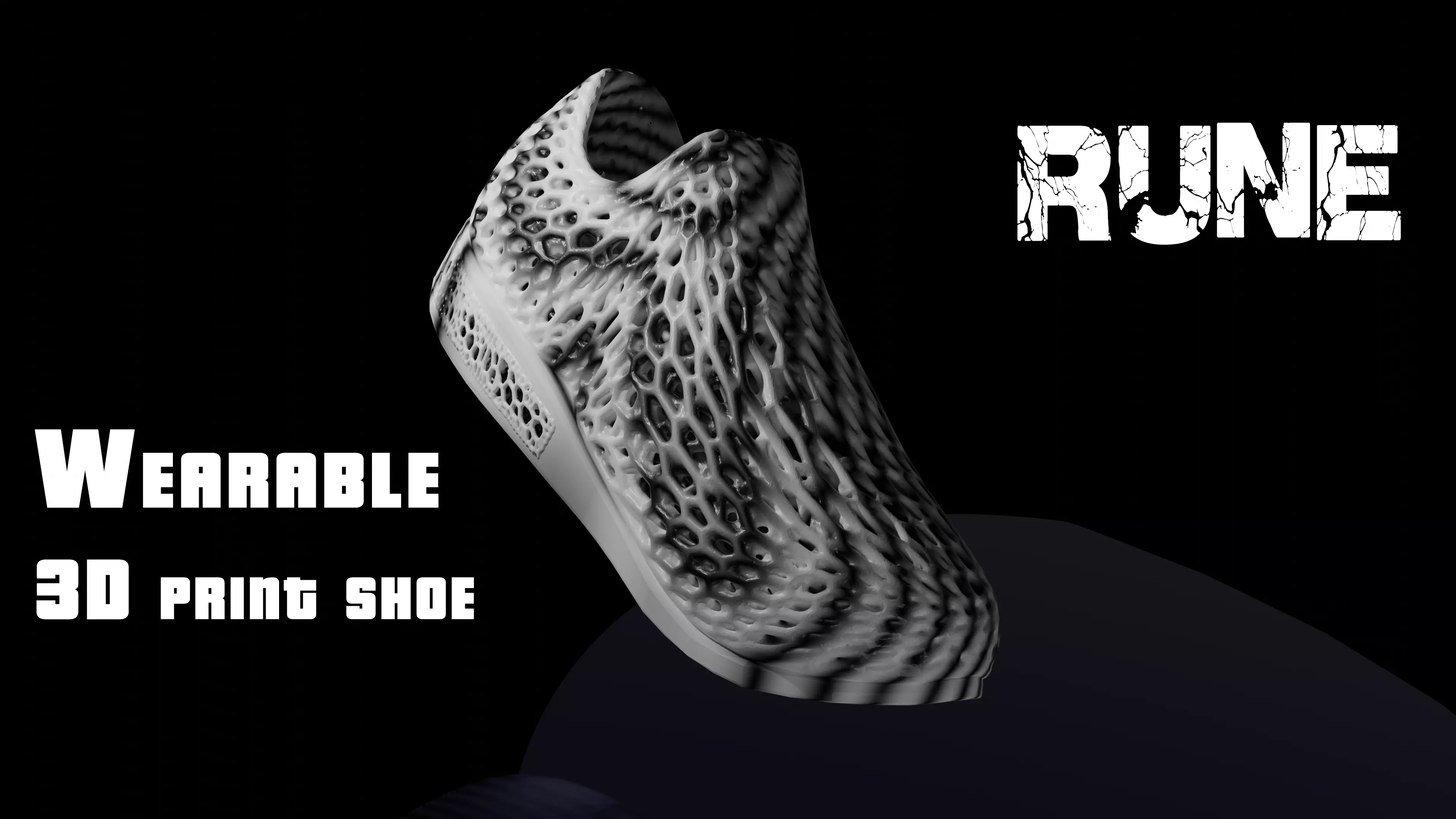 Wearable 3D print shoe 3D print model_0