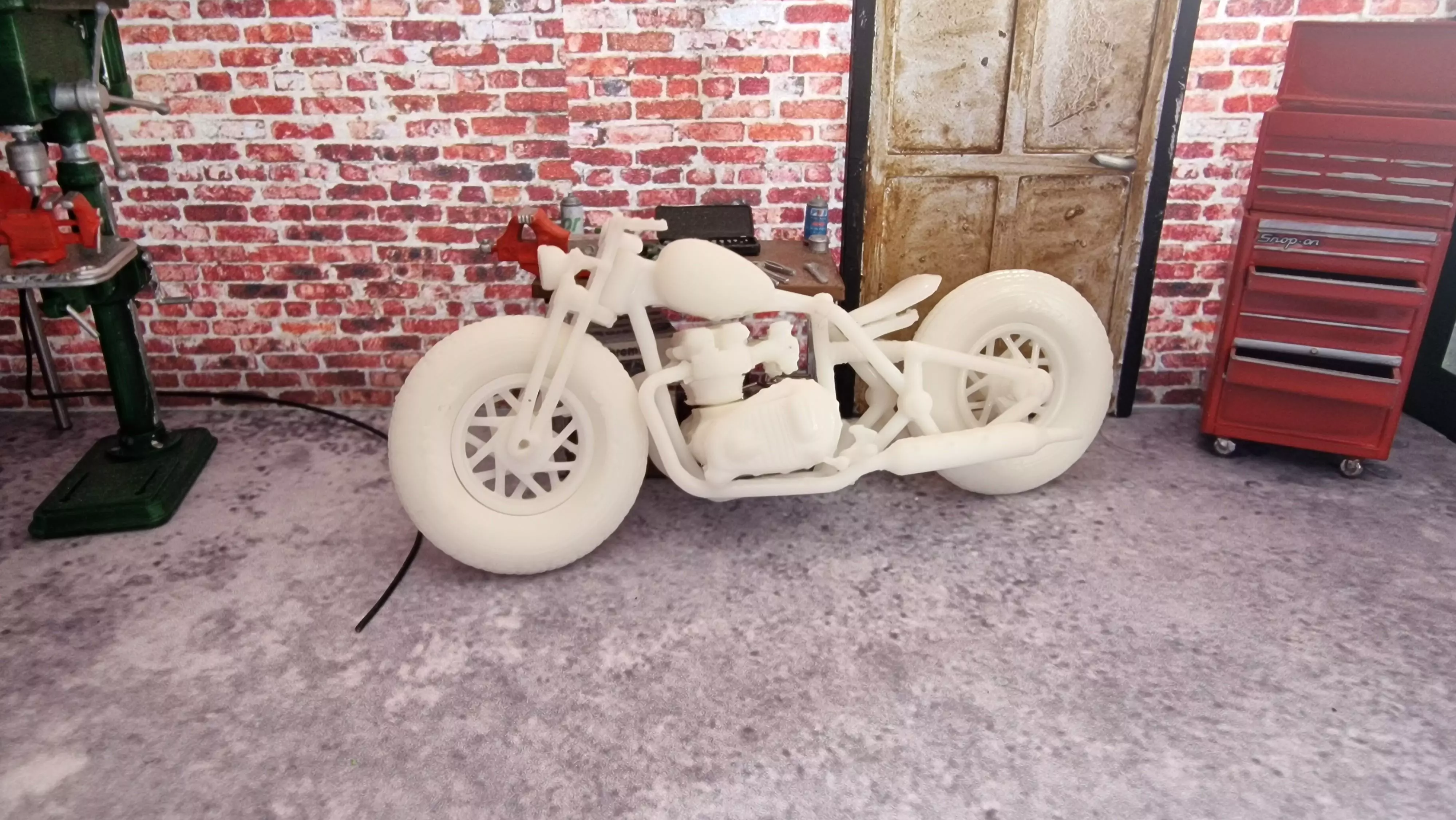 1 to 24 Scale custom Motorcycle 3D print model