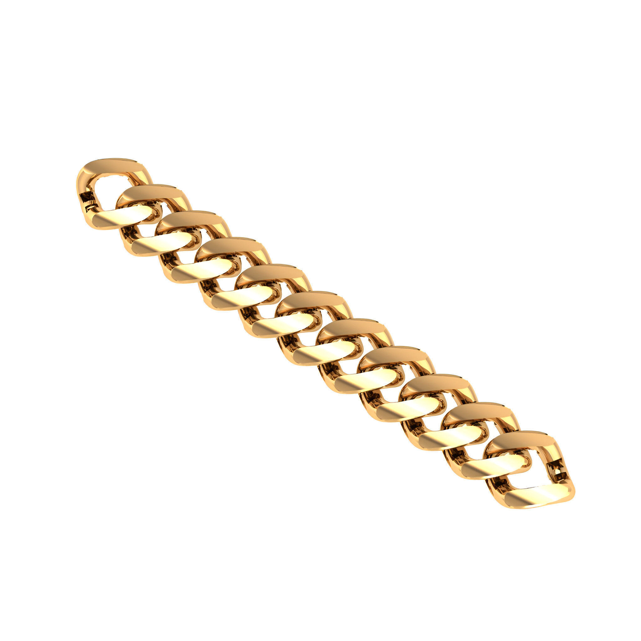 9 - 8 MM Miami Cuban Links for Bracelet Necklace 3D print model_1