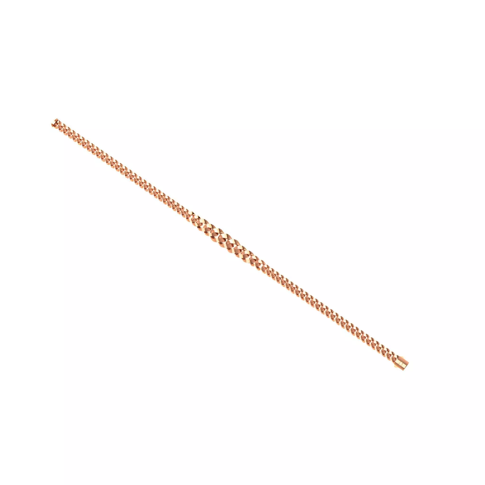 Cuban Chain Necklace 3D print model_0