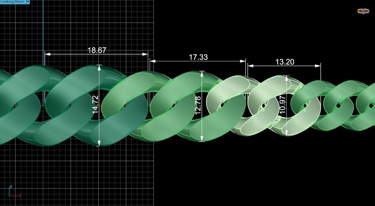 Cuban Chain Necklace 3D print model_3