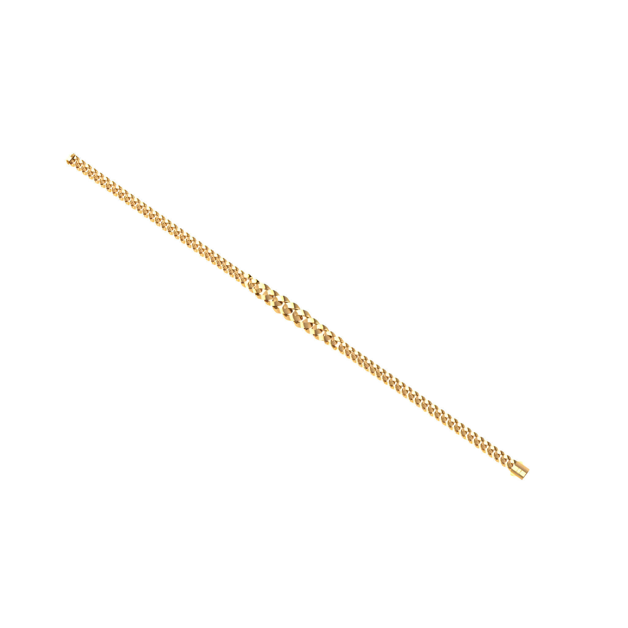 Cuban Chain Necklace 3D print model_1