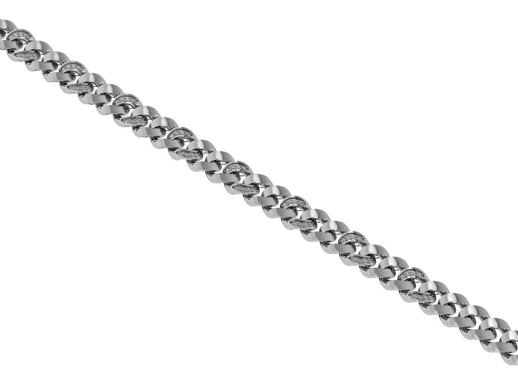 12  - 9 MM Diamond Cuban Link Chain Necklace 3D print model_9