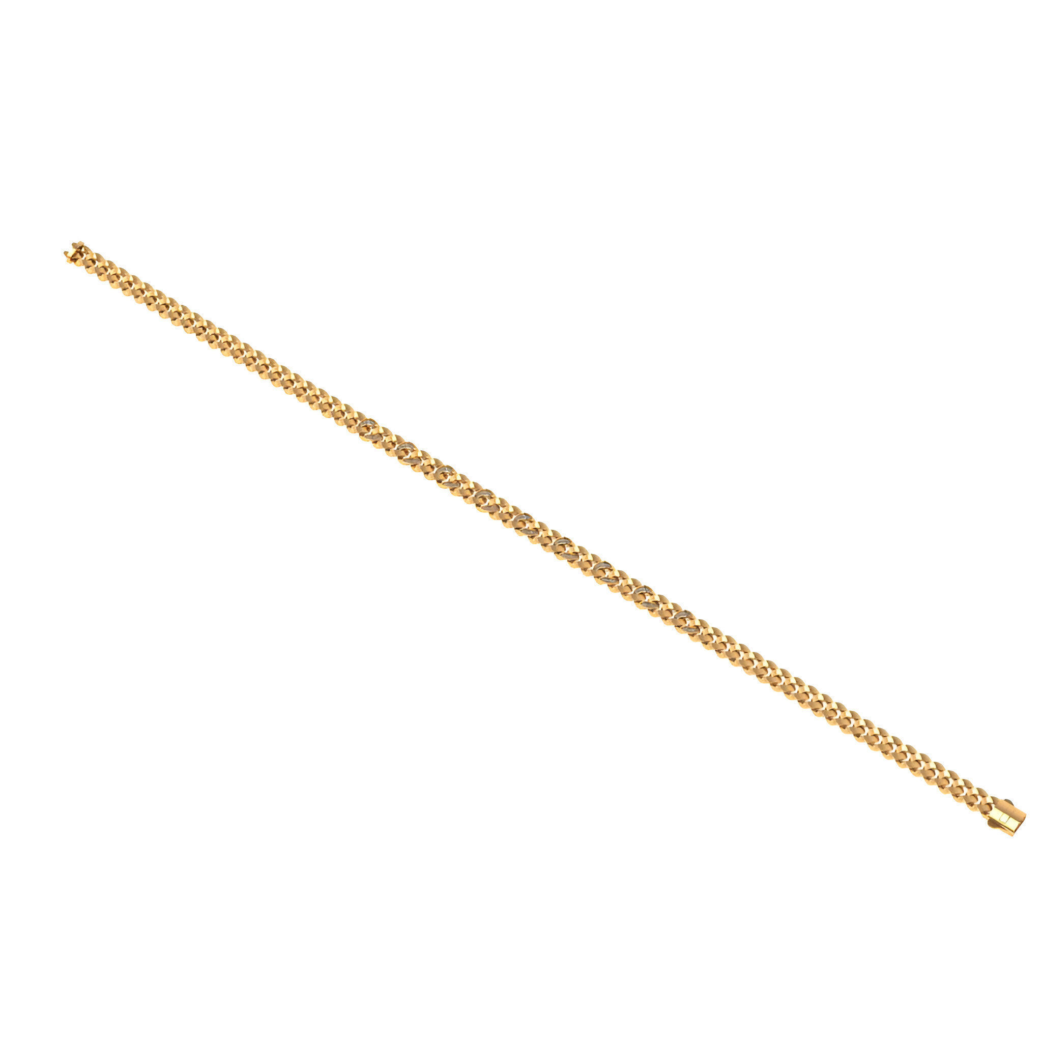 12  - 9 MM Diamond Cuban Link Chain Necklace 3D print model_1