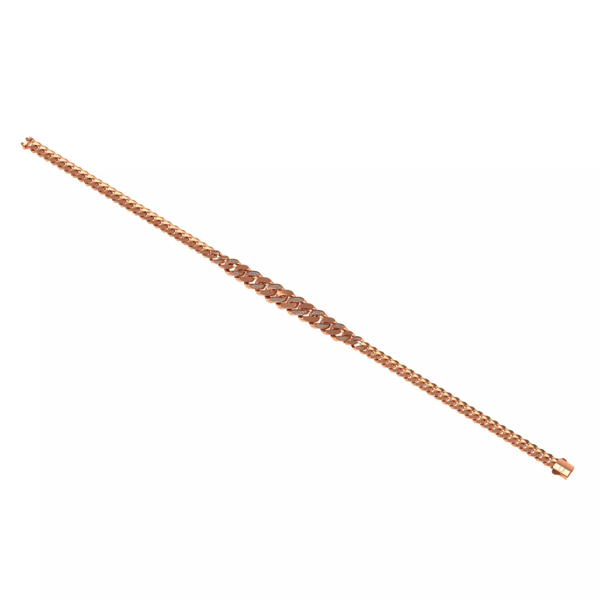 Diamond Cuban Chain Necklace 3D print model_0