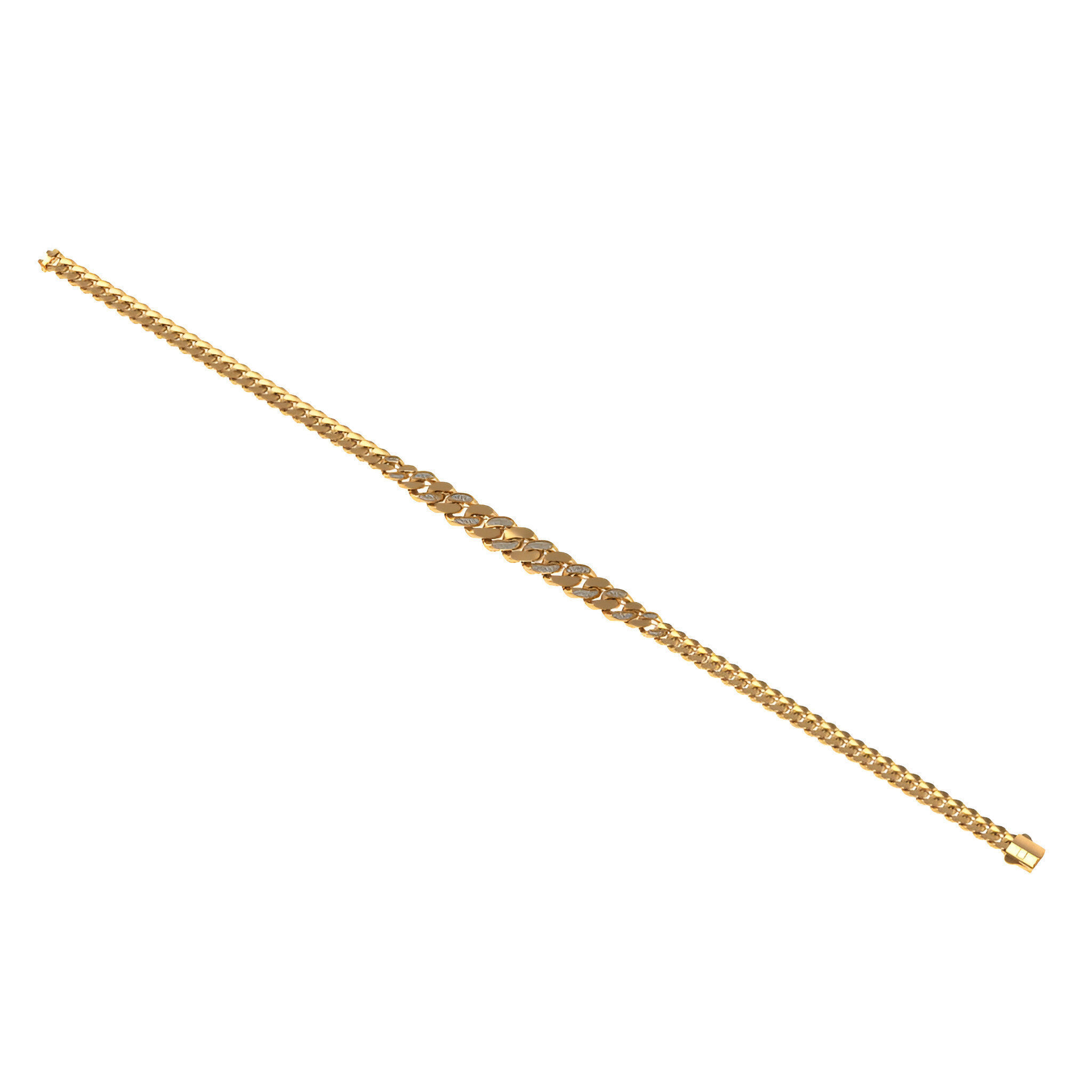 Diamond Cuban Chain Necklace 3D print model_1