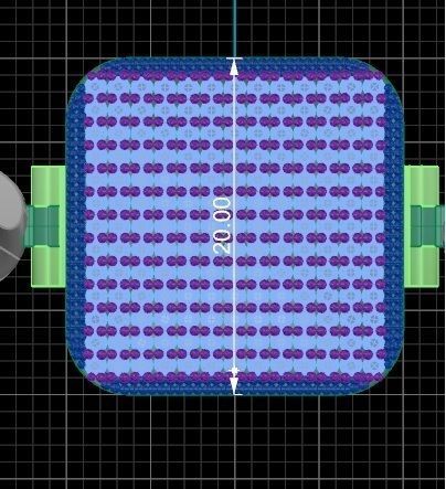 10 - 9 MM Miami Cuban Chain with Square Dial Bracelet 3D print model_7