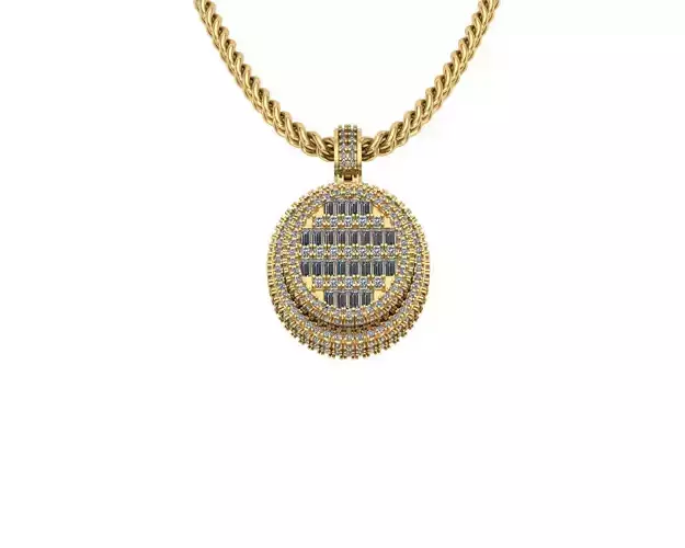 Oval Diamond Pendants