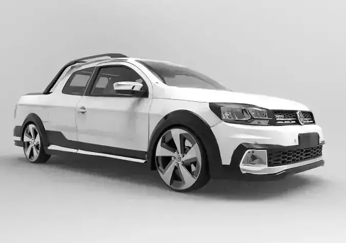 Volkswagen Saveiro Cross 2018 Interior 3D model