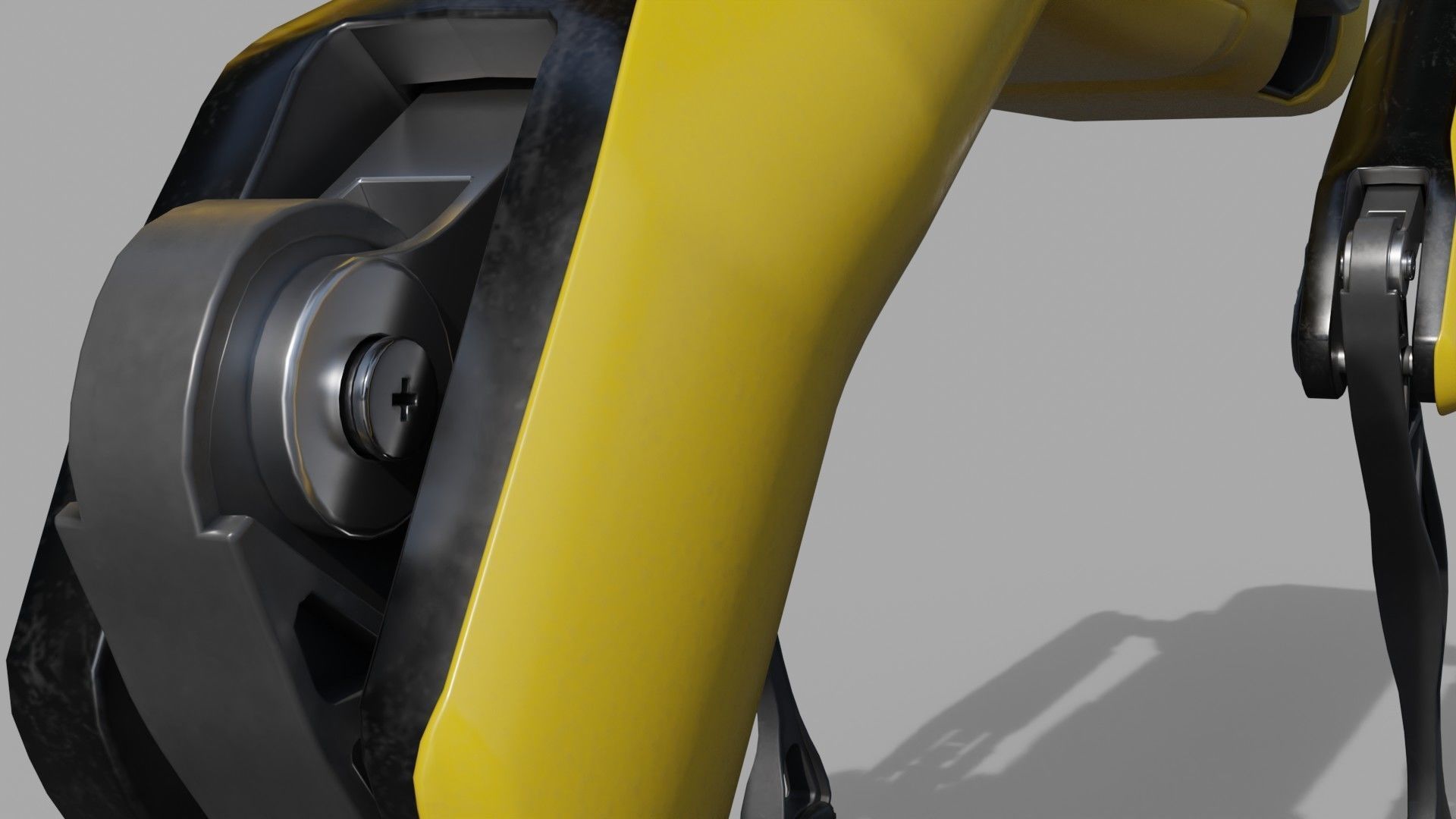 Robot Dog Low-poly 3D model_6