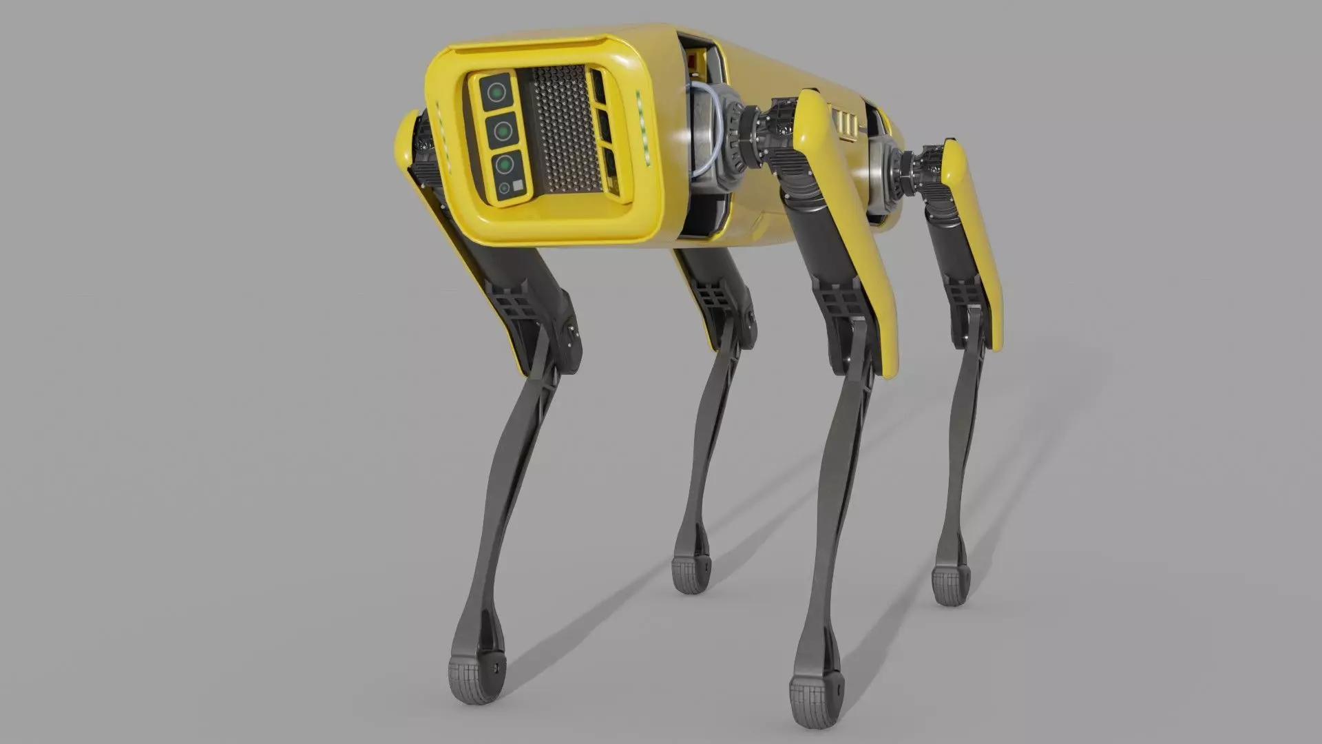 Robot Dog Low-poly 3D model_0
