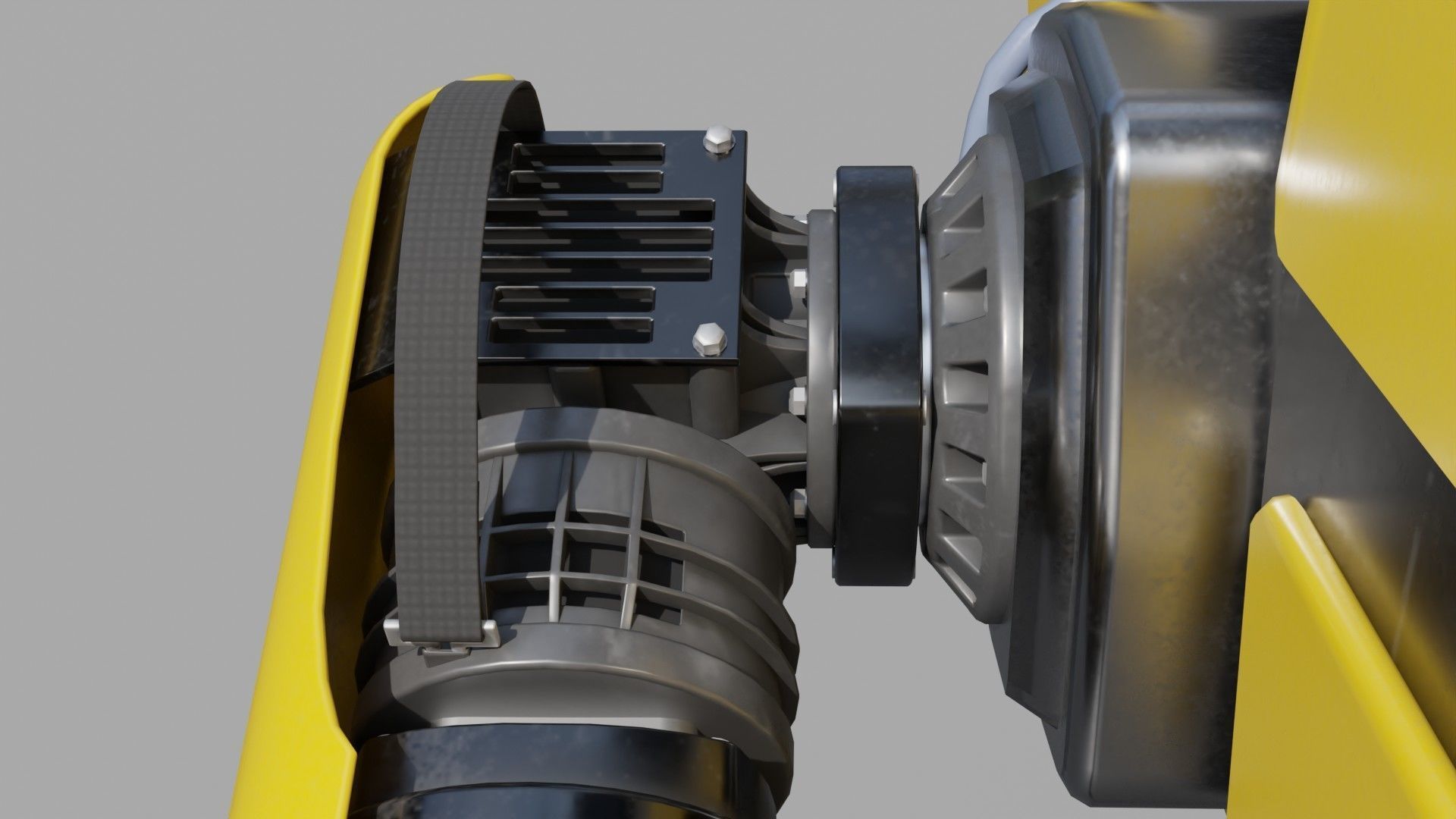 Robot Dog Low-poly 3D model_5