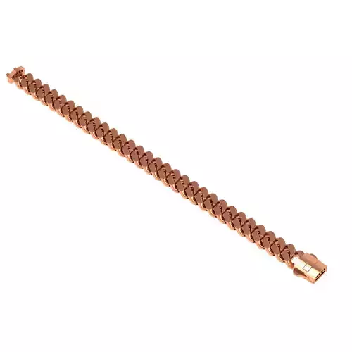 10-9 MM Miami Gold Cuban Chain Bracelet 3D print model