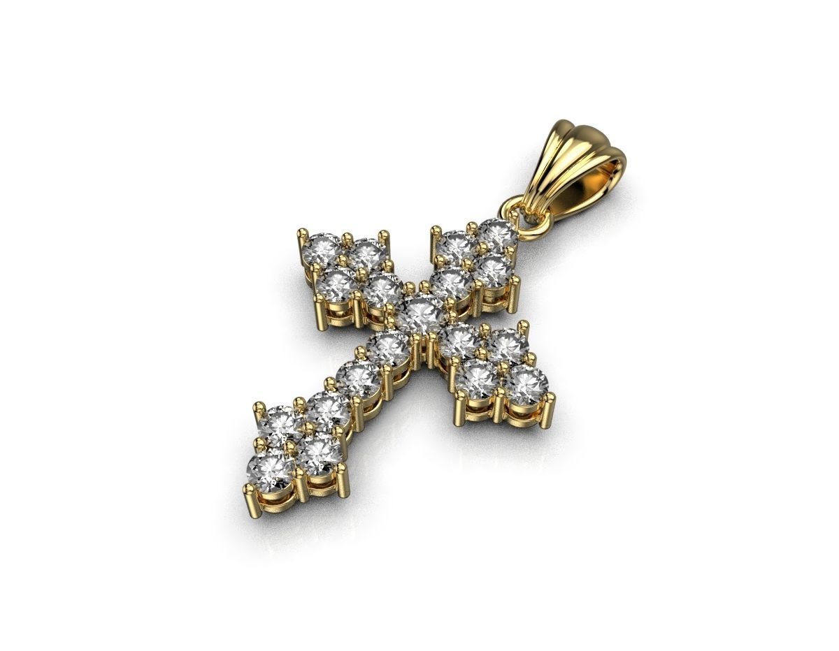 cross pendant 210324 3D print model_2