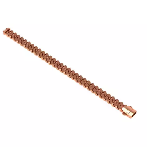 10- 9 MM Miami Gold Cuban Chain Bracelet  3D print model
