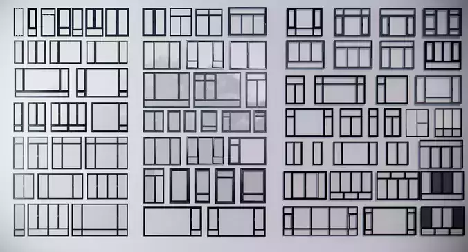 Modern windowsFloor-to-ceiling windows Windows Windows