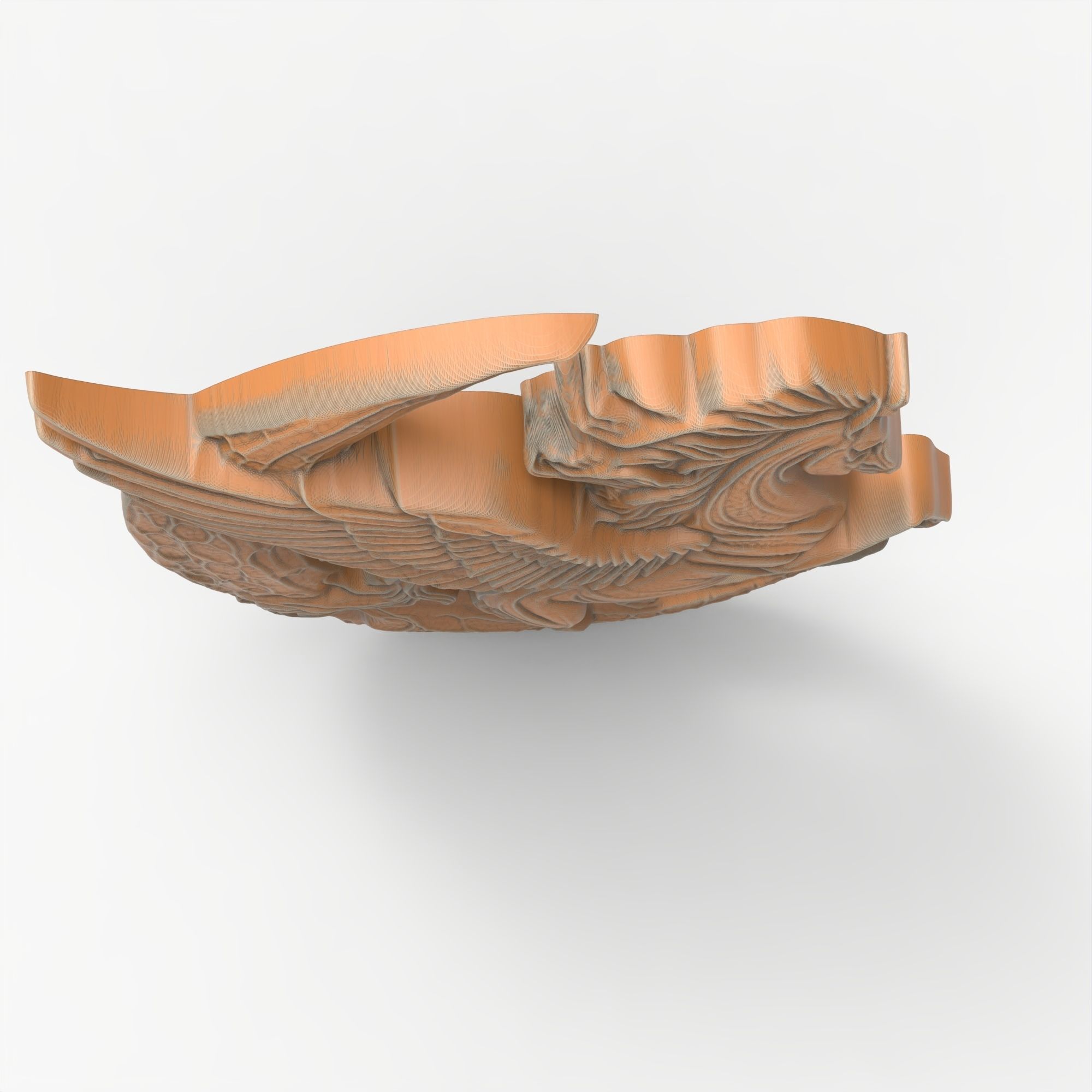 Pegasus and Moon Sculpture STL File 3D print model_5