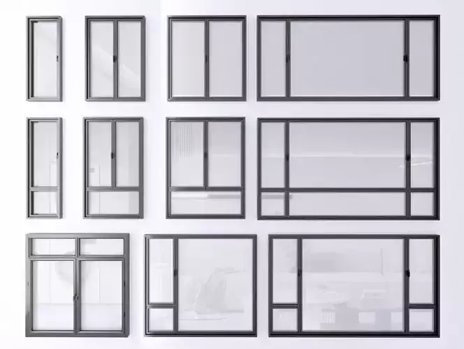  windows- Floor-to-ceiling windows-Windows
