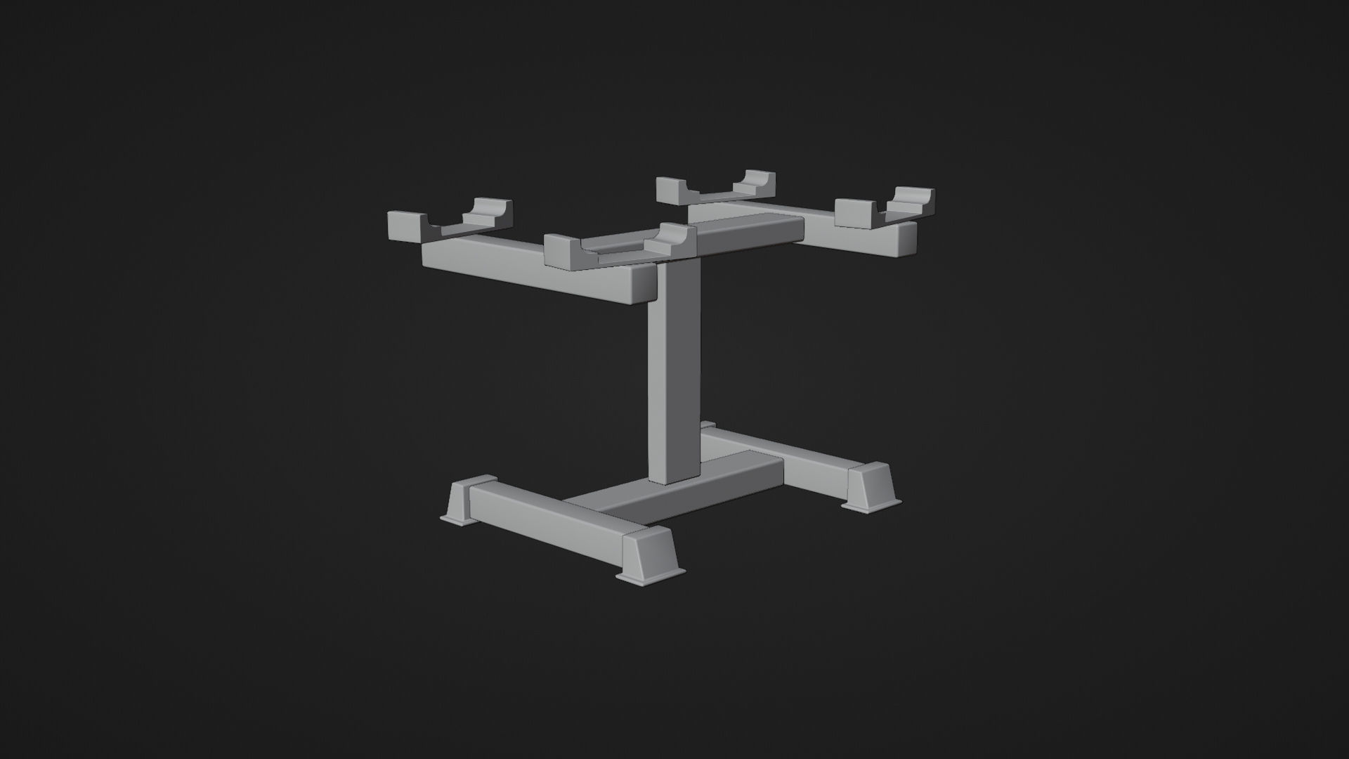 Adjustable Dumbbell 3D model_4