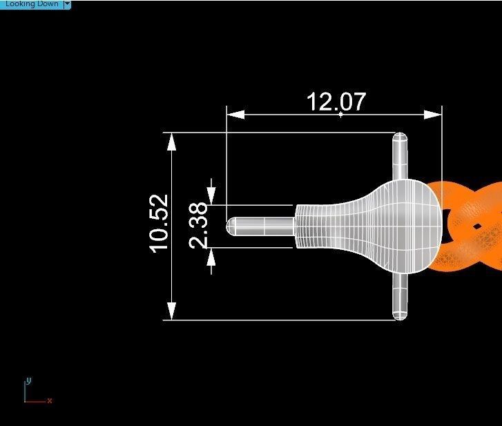 Watch Clock Dial Miami Cuban Chain Bracelet 3D print model_5