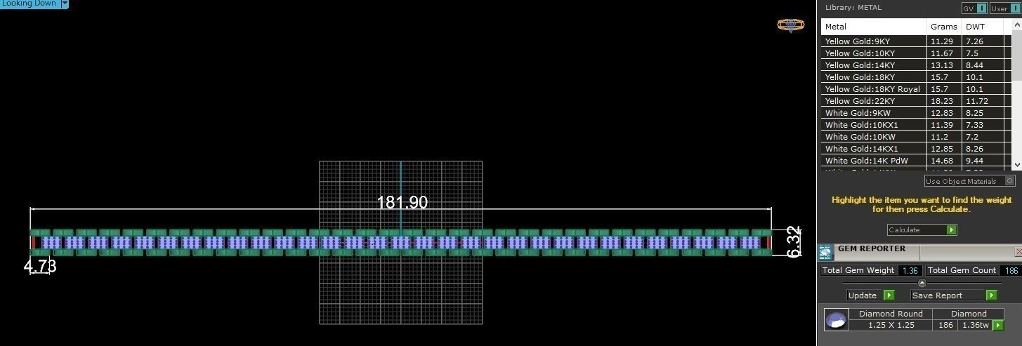 Watch Link Diamond Miami  Cuban Chain Bracelet  3D print model_3