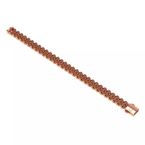10-9 MM Gold Miami Cuban Chain Bracelet  3D print model