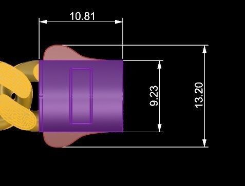 10-9 MM Gold Miami Cuban Chain Bracelet 3D print model_6