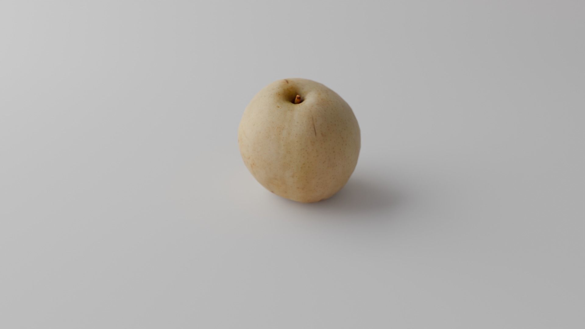 Green apple 3D model_5