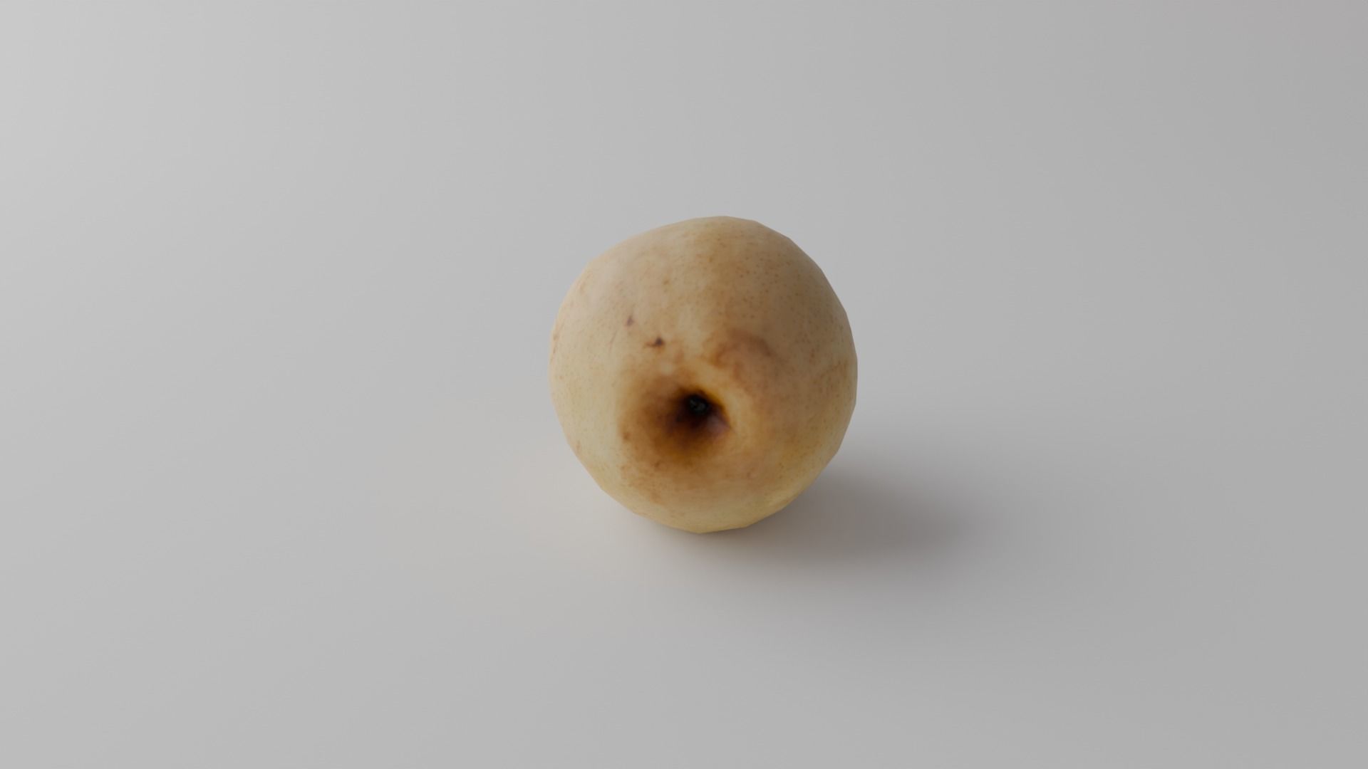 Green apple 3D model_4