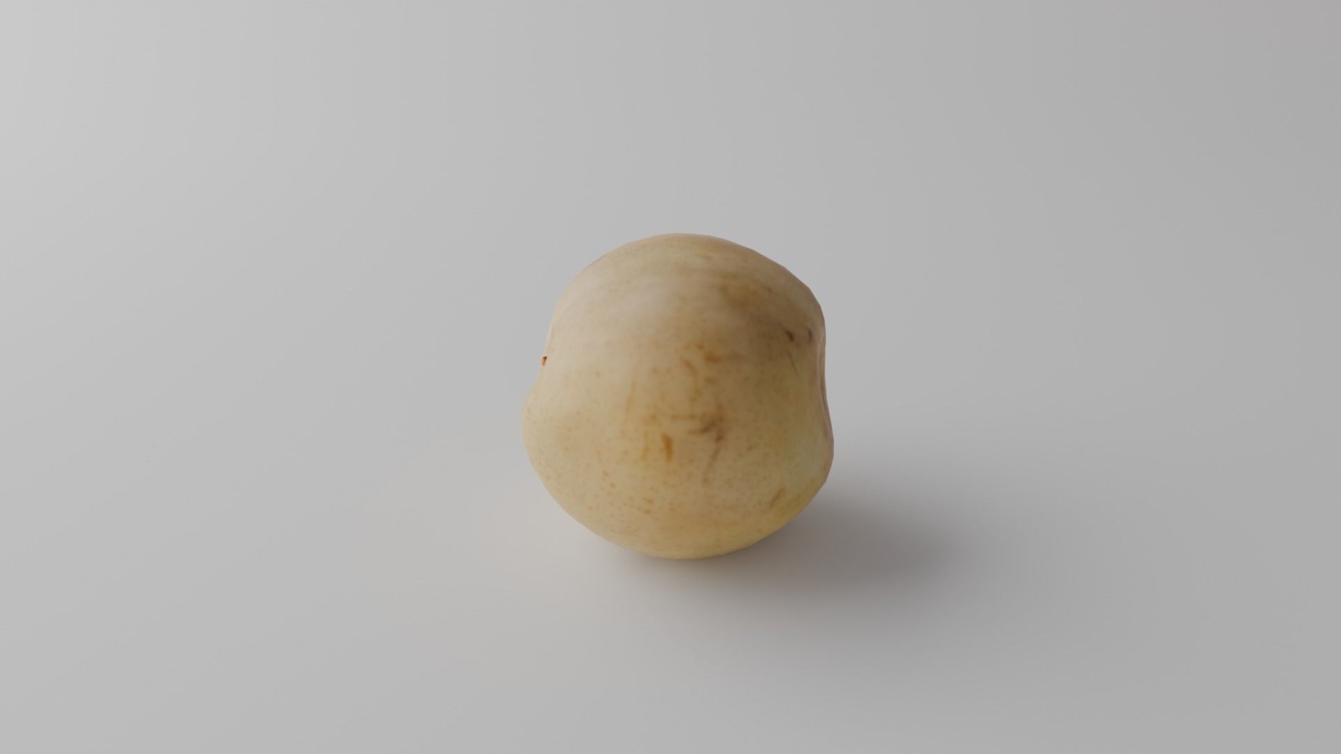 Green apple 3D model_2