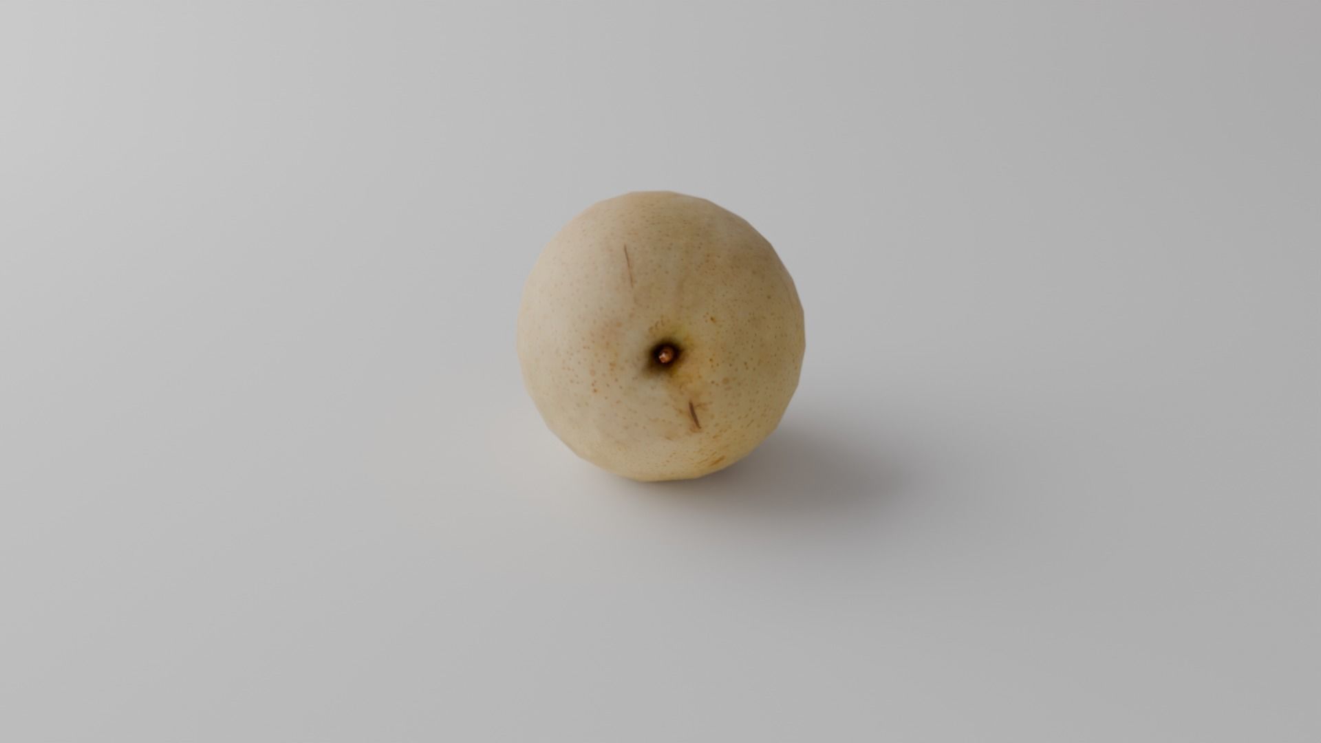 Green apple 3D model_3