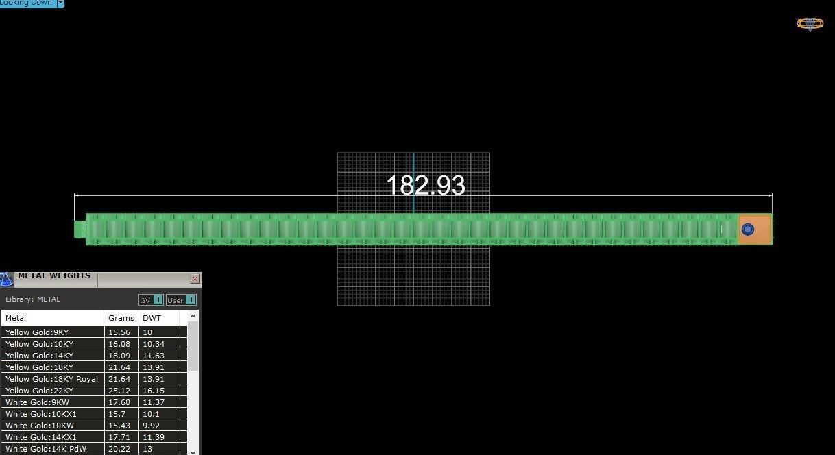 Watch Starp Link Gold Bacelet 3D print model_5