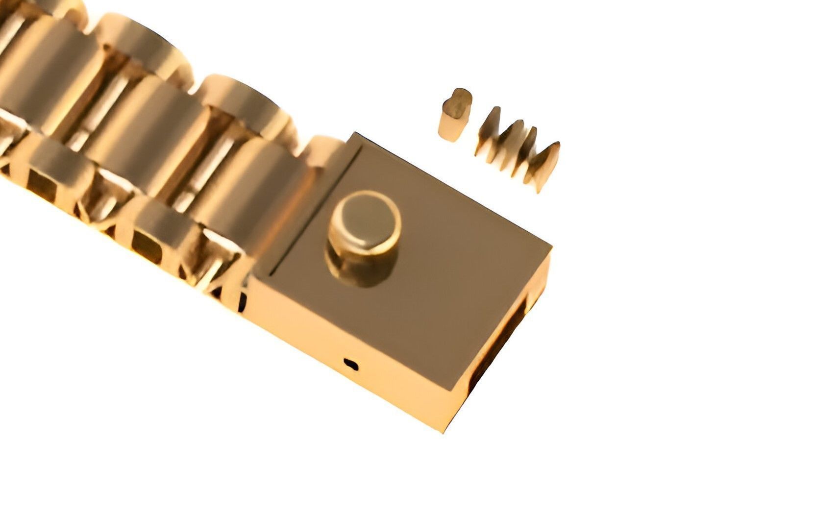 Watch Starp Link Gold Bacelet 3D print model_9