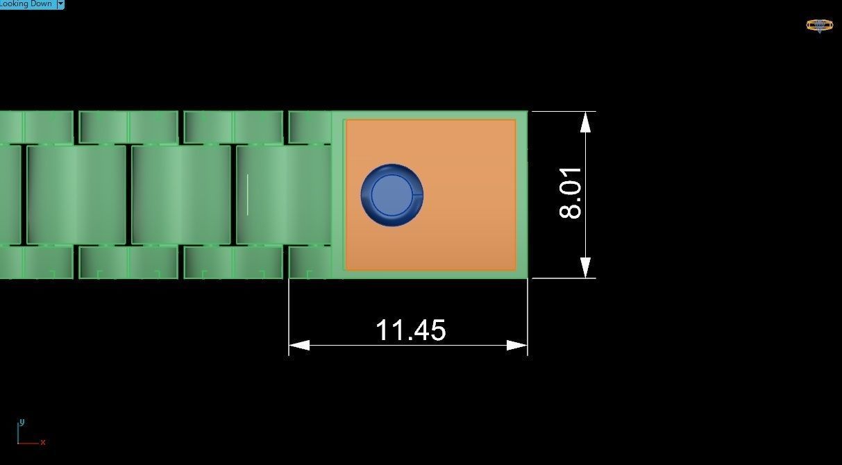 Watch Starp Link Gold Bacelet 3D print model_6