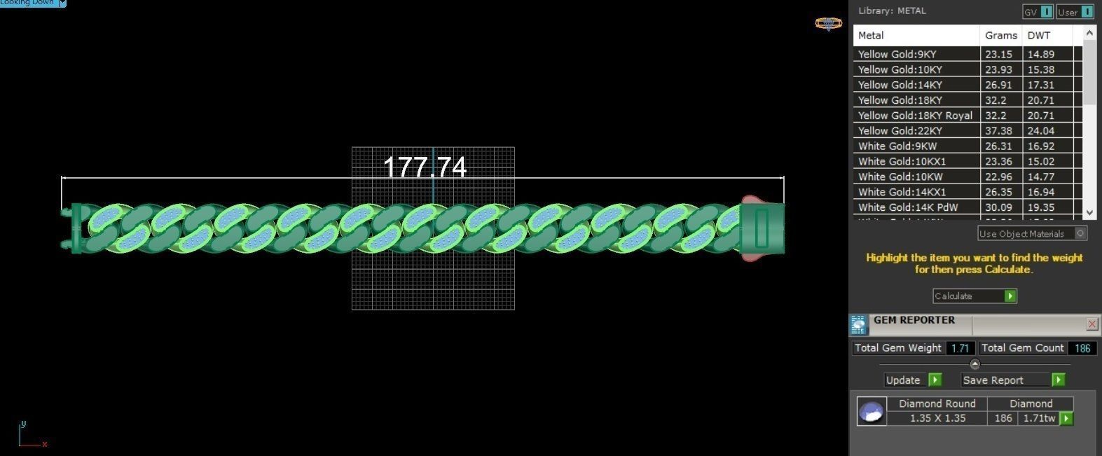 15 - 11 MM Diamond Miami Cuban Chain Bracelet 3D print model_4