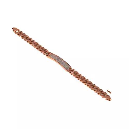 Diamond Plate Miami Cuban Chain Bracelet