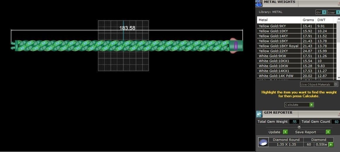  Miami   Cuban Chain Bracelet  3D print model_3