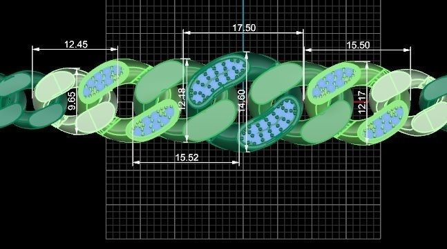  Miami  Cuban Chain Bracelet 3D print model_5