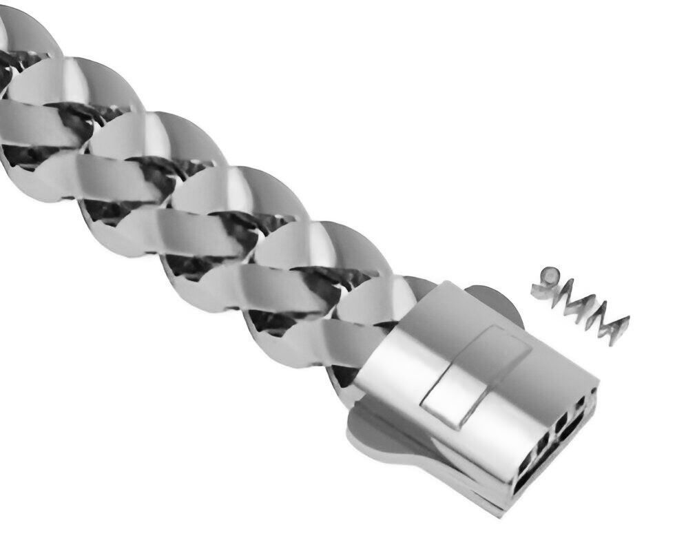 20 - 15 MM Miami Cuban Chain Bracelet 3D print model_10