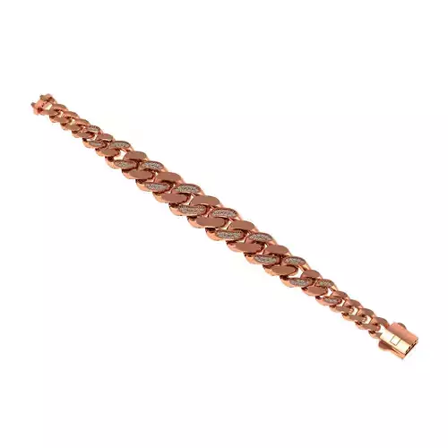 17-5 to 12-5 MM Miami  Cuban Chain Bracelet 
