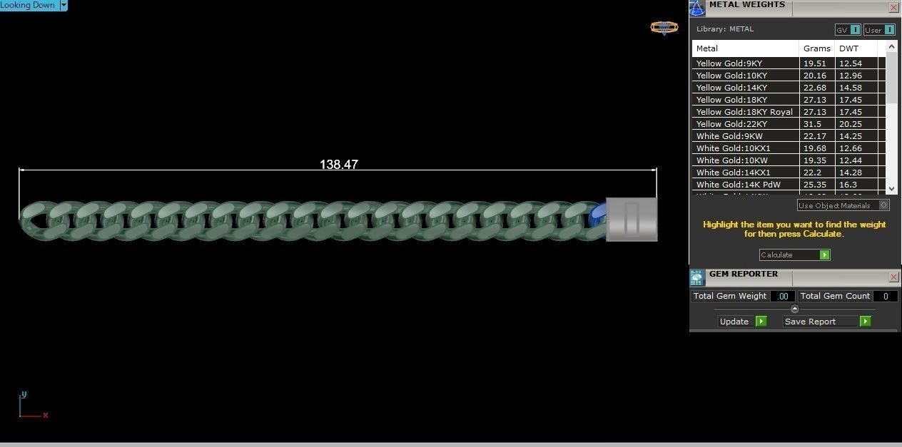 11MM Miami  Cuban Chain Bracelet 3D print model 3D print model_3