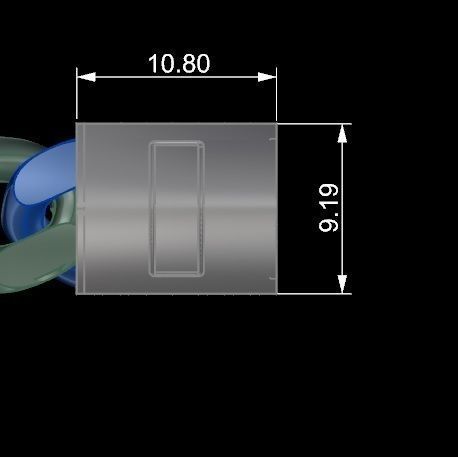 11MM Miami  Cuban Chain Bracelet 3D print model 3D print model_5