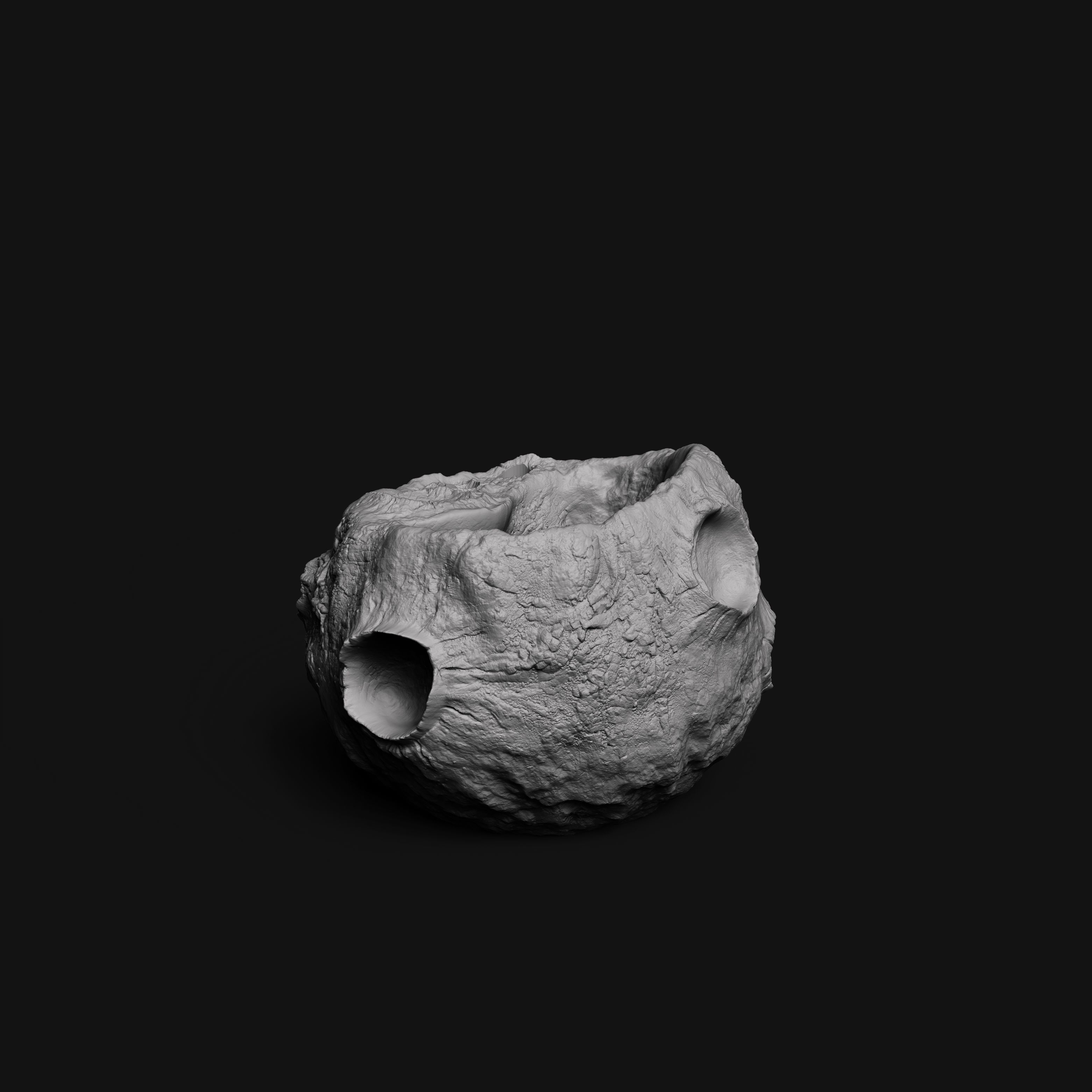 Asteroid pen holder 3D print model_2