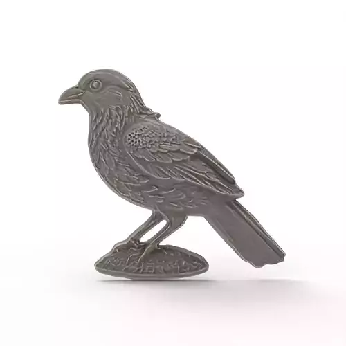 Bird Sculpture STL OBJ File 3D print model