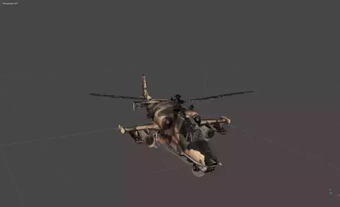 KA 50 KAMOV ATTACk HELICOPTER 3D model