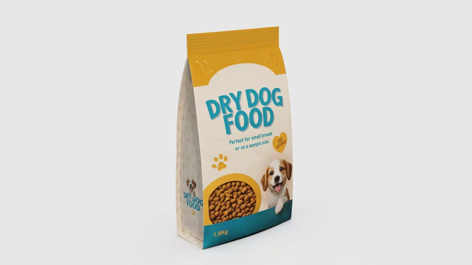Dry Dog Food Low-poly 3D model